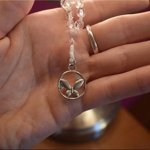 Handmade Butterfly Charm Necklace